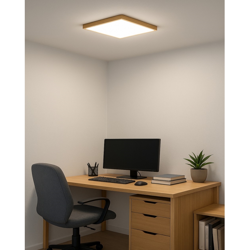 LED Plafondlamp LED/24W/230V 3000/4000/6500K 30x30 cm beige