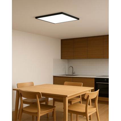 LED-plafondlamp LED/24W/230V 3000/4000/6500K 30x30 cm zwart