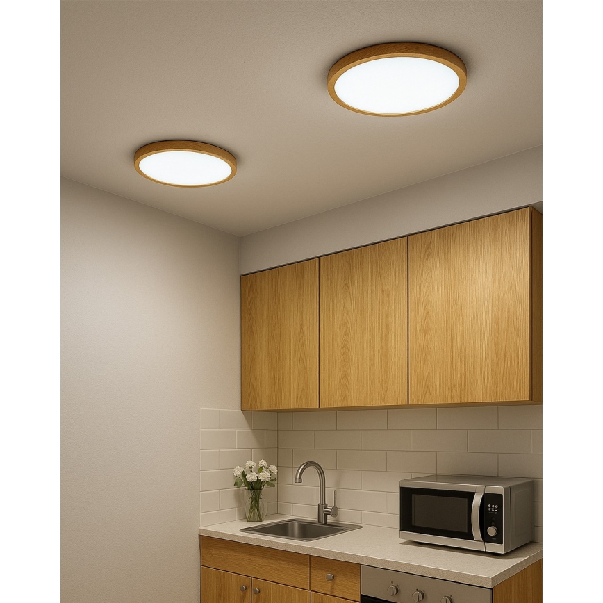 LED plafondlamp LED/24W/230V 3000/4000/6500K Ø 30 cm beige