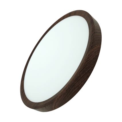 LED plafondlamp LED/24W/230V 3000/4000/6500K Ø 30 cm bruin