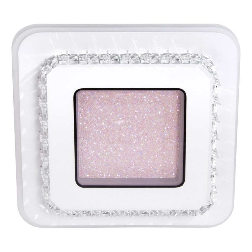 LED Plafondlamp LED/24W/230V 3000-6000K 20x20 cm wit/roze