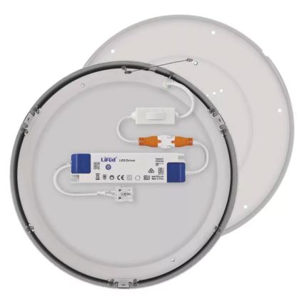 LED Plafondlamp NEXXO LED/28,5W/230V 3000/3500/4000K diameter 30 cm glanzend chroom