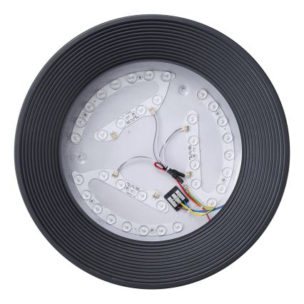 LED Plafondlamp LED/30W/230V 3000K zwart diameter 40 cm