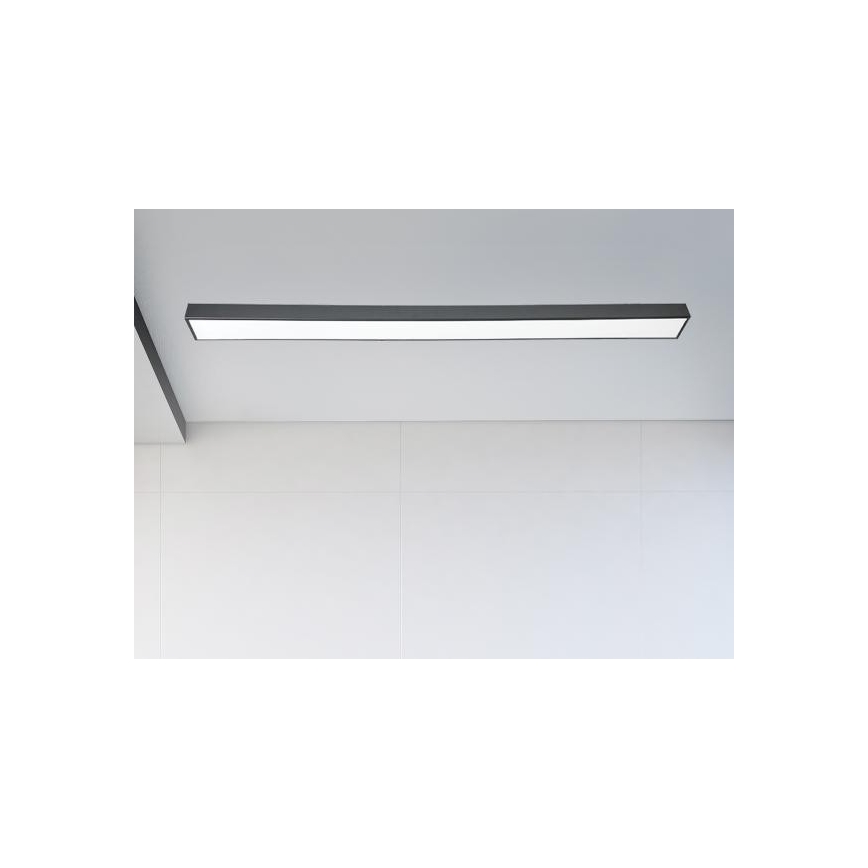 LED Plafondlamp LED/32W/230V 4000K 120x7 cm zwart