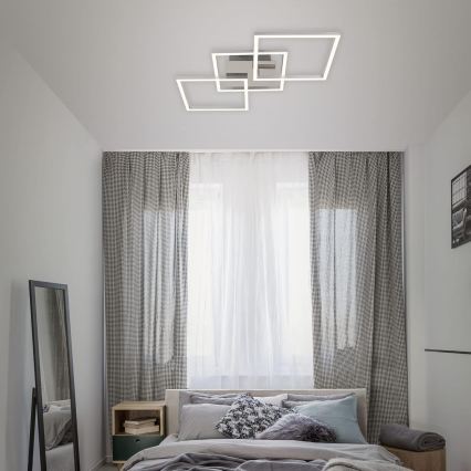 LED Plafondlamp LED/33W/230V 3000K mat chroom