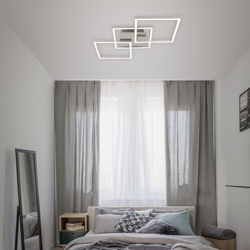 LED Plafondlamp LED/33W/230V 3000K mat chroom
