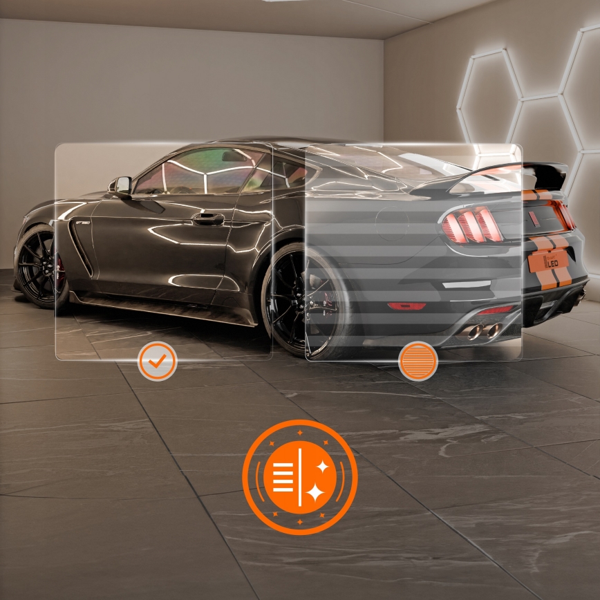 LED plafondlamp HEXAGON LED/350W/85-265V 4000K 313x298 cm CRI 90 IP54 wit