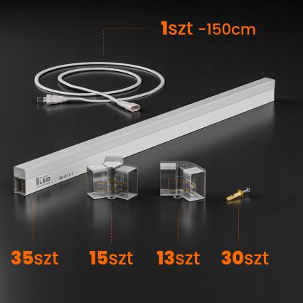 LED-plafondlamp HEXAGON LED/350W/85-265V 6500K 313x298 cm CRI 90 IP44 wit
