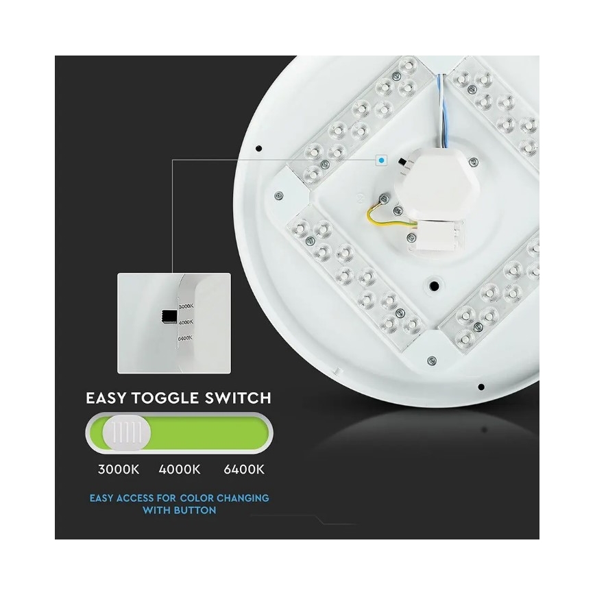 LED Plafondlamp LED/36W/230V d. 50 cm 3000/4000/6400K