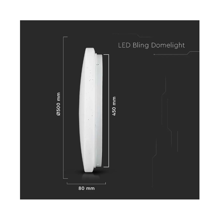 LED Plafondlamp LED/36W/230V d. 50 cm 3000/4000/6400K