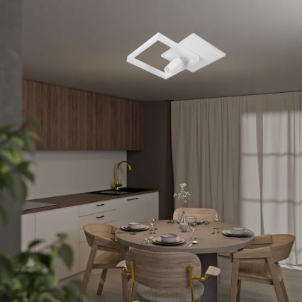 LED plafondlamp LED/38W/230V + 1xGU10/30W wit