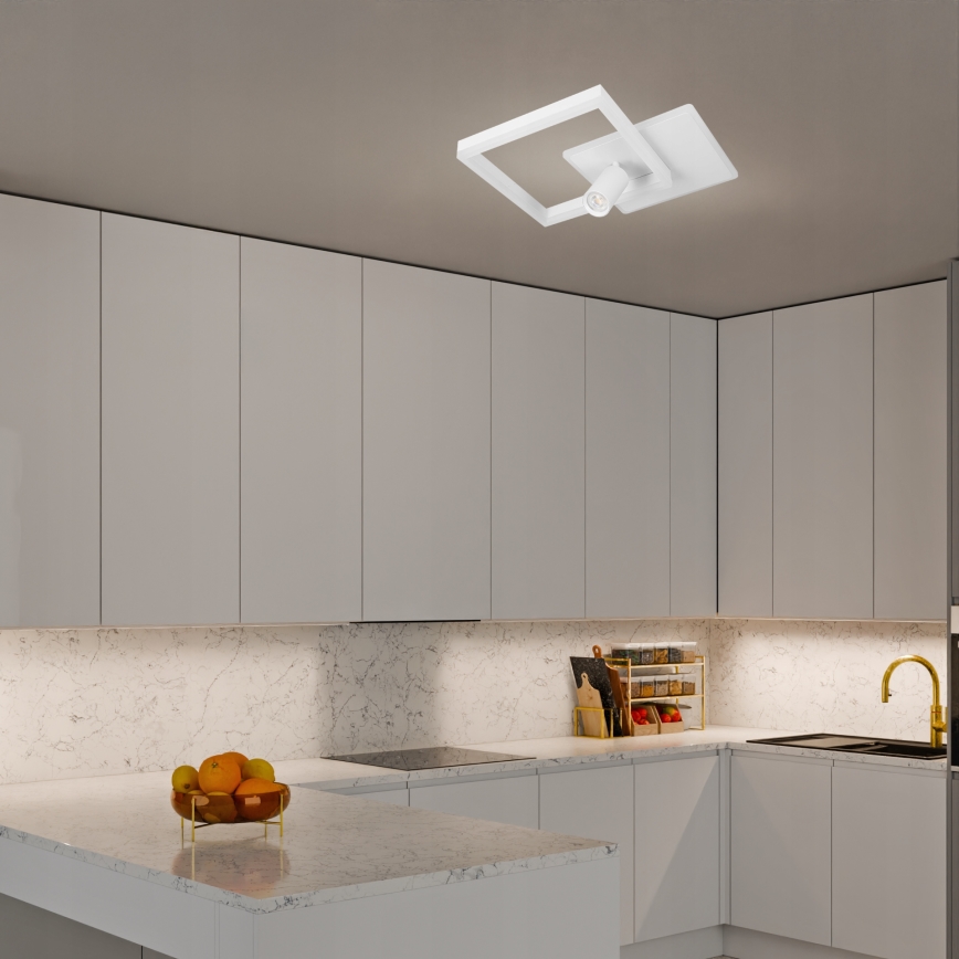 LED plafondlamp LED/38W/230V + 1xGU10/30W wit