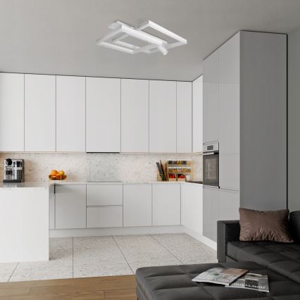 LED-plafondlamp LED/38W/230V + 1xGU10/30W wit