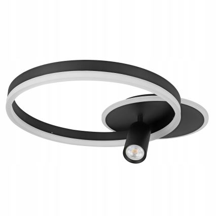 LED plafondlamp LED/38W/230V + 1xGU10/30W zwart