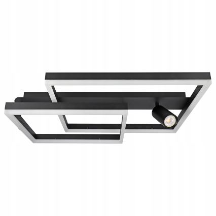 LED-plafondlamp LED/38W/230V + 1xGU10/30W zwart