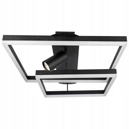 LED-plafondlamp LED/38W/230V + 1xGU10/30W zwart