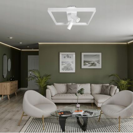 LED plafondlamp LED/38W/230V + 2xGU10/30W wit