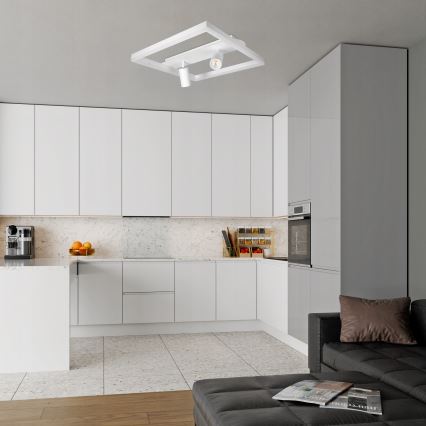 LED plafondlamp LED/38W/230V + 2xGU10/30W wit