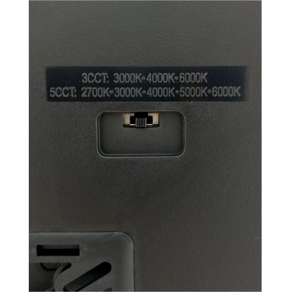 LED-plafondlamp LED/40W/230V 3000/4000/6500K 50x50 cm zwart