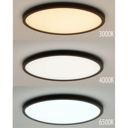 LED plafondlamp LED/40W/230V 3000/4000/6500K Ø 50 cm bruin