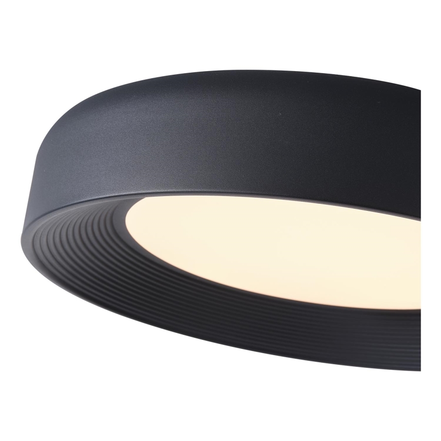 LED Plafondlamp LED/40W/230V 3000K zwart diameter 50 cm