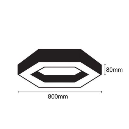 LED Plafondlamp LED/40W/230V 4000K diameter 80 cm