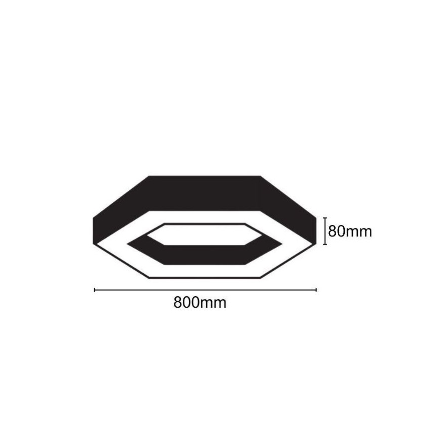 LED Plafondlamp LED/40W/230V 4000K diameter 80 cm