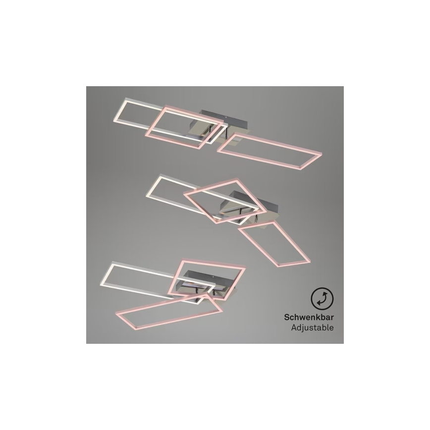 LED Plafondlamp LED/42W/230V 3000K mat chroom