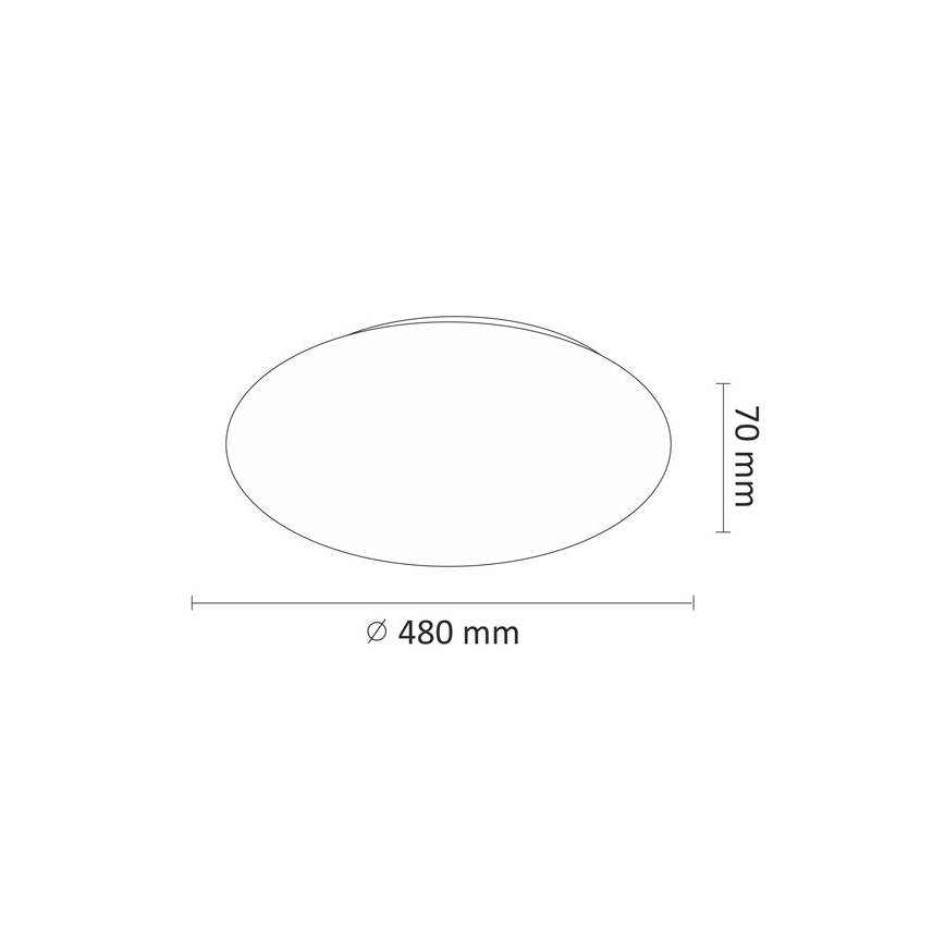 LED Plafondlamp LED/45W/230V 3000K/4000K/6400K diameter 48 cm wit