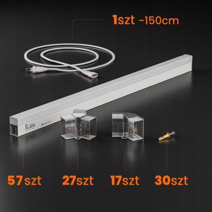 LED plafondlamp HEXAGON LED/570W/85-265V 4000K 522x298 cm CRI 90 IP44 wit