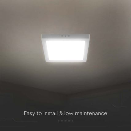 LED Plafondlamp LED/6W/230V 3000K 12x12 cm wit