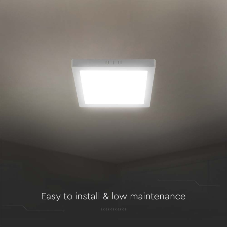 LED Plafondlamp LED/6W/230V 3000K 12x12 cm wit