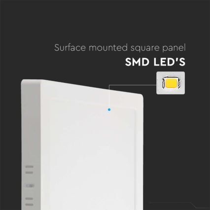 LED Plafondlamp LED/6W/230V 3000K 12x12 cm wit