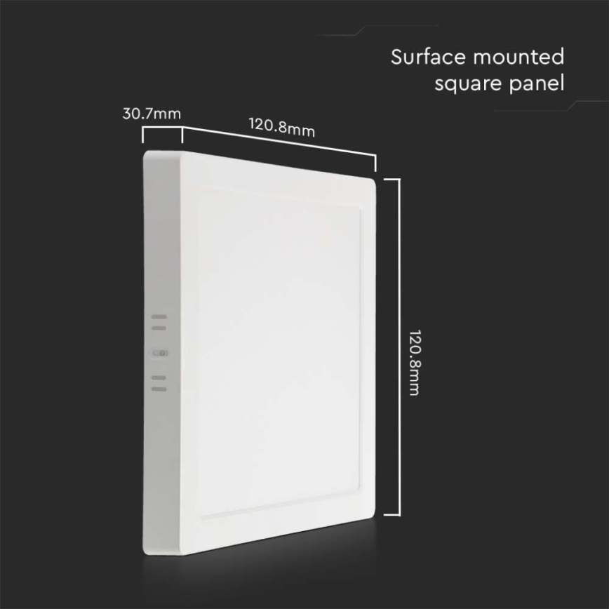 LED Plafondlamp LED/6W/230V 3000K 12x12 cm wit