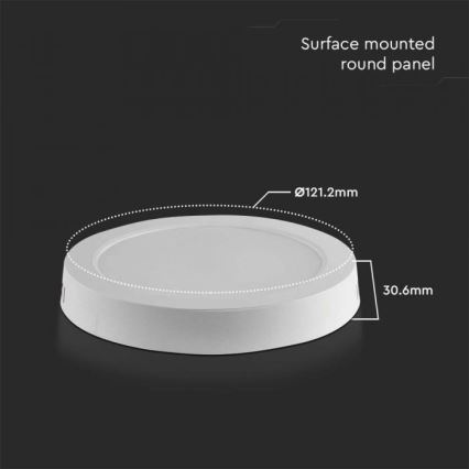 LED Plafondlamp LED/6W/230V 6500K wit