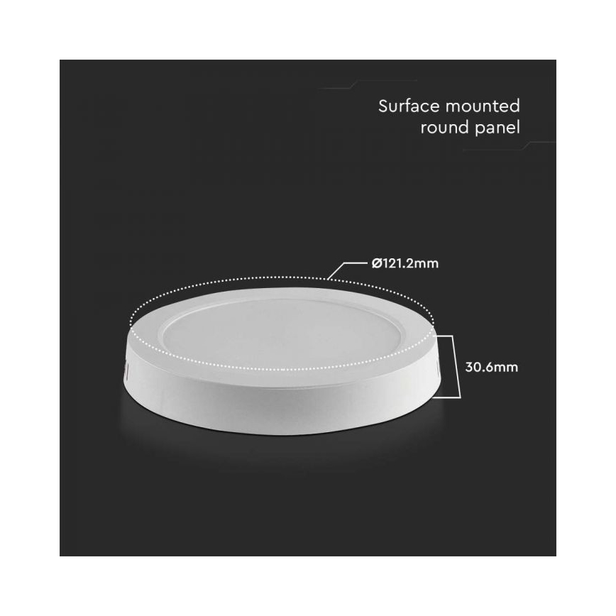 LED Plafondlamp LED/6W/230V 6500K wit