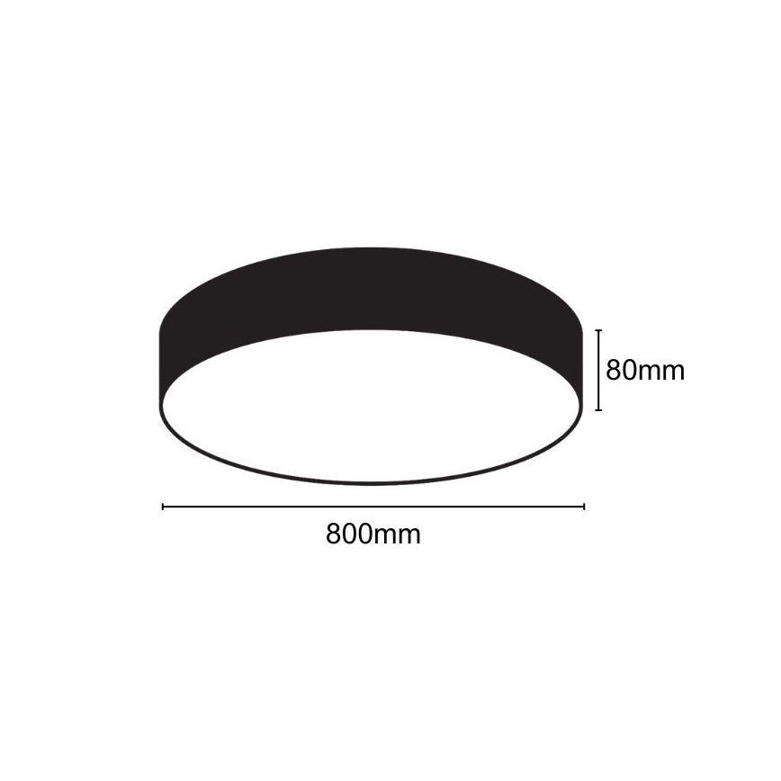 LED Plafondlamp LED/70W/230V 4000K diameter 80 cm