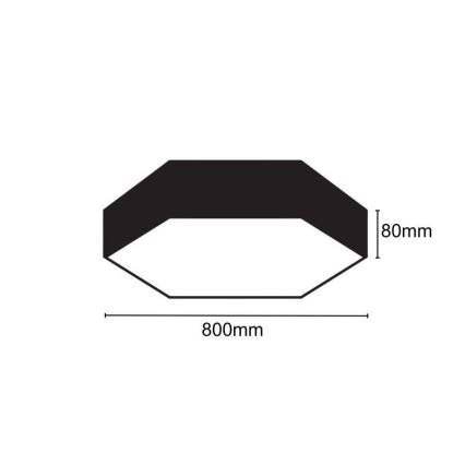 LED Plafondlamp LED/70W/230V 4000K diameter 80 cm