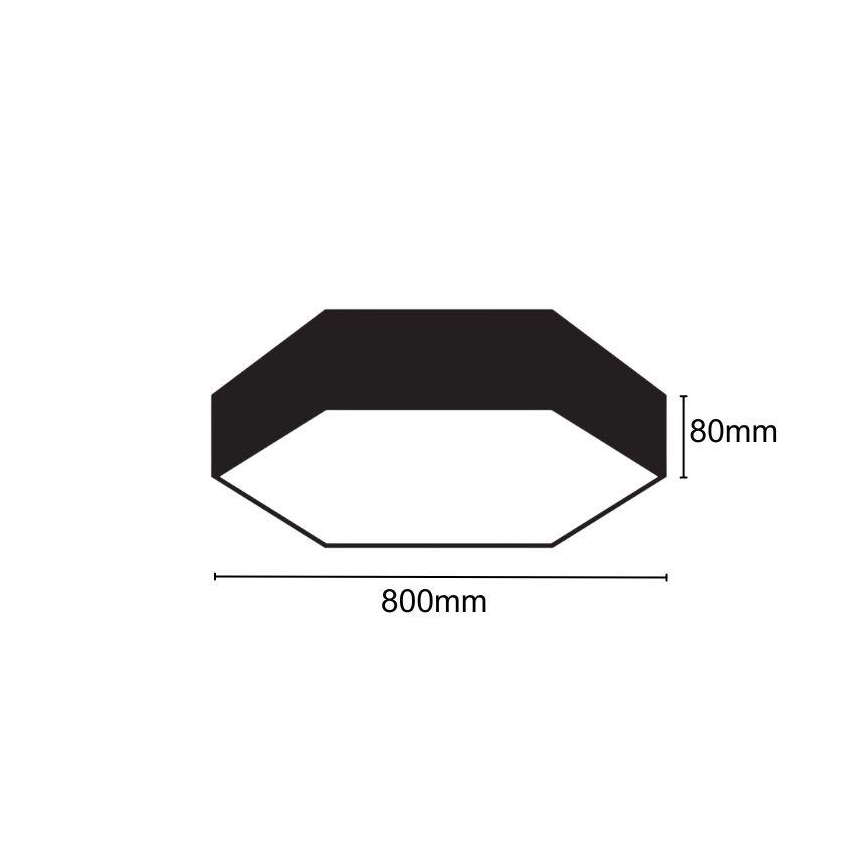 LED Plafondlamp LED/70W/230V 4000K diameter 80 cm