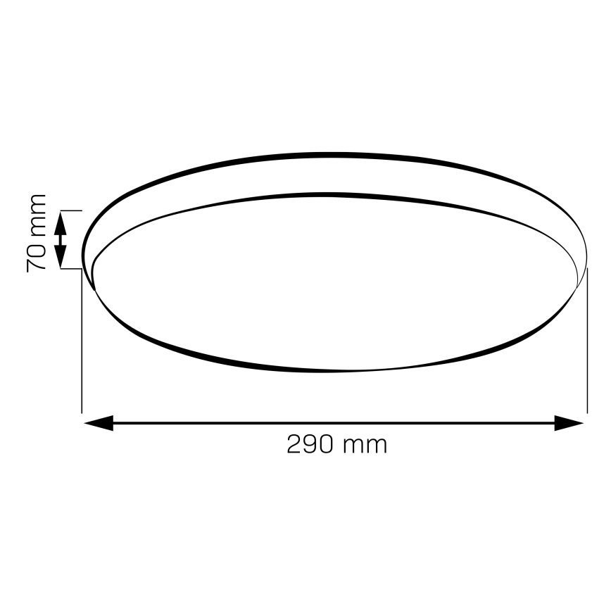 LED plafondlamp LIBRA, 15 W, 230 V, 4000 K, Ø 29 cm, goudkleurig