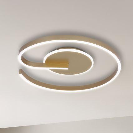 LED plafondlamp LORENZO LED/22W/230V Ø 50 cm goud