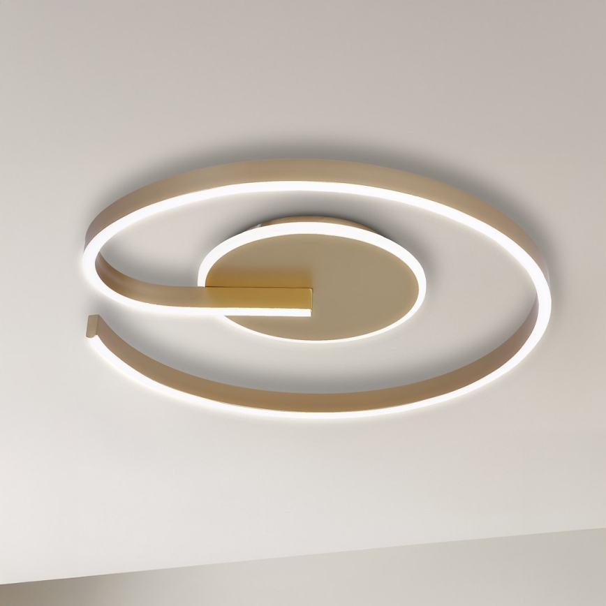 LED plafondlamp LORENZO LED/22W/230V Ø 50 cm goud