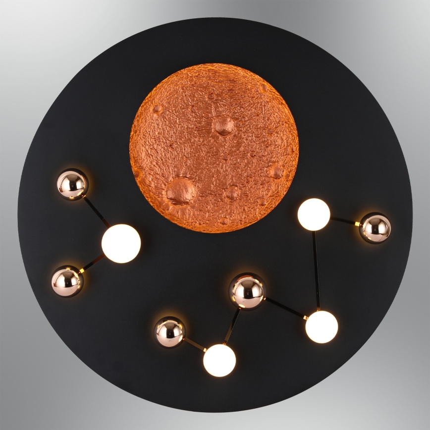 LED Plafondlamp MARS LED/58W/230V 3000K zwart