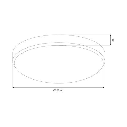 LED plafondlamp MAYA LED/10W/230V Ø 26 cm glanzend chroom