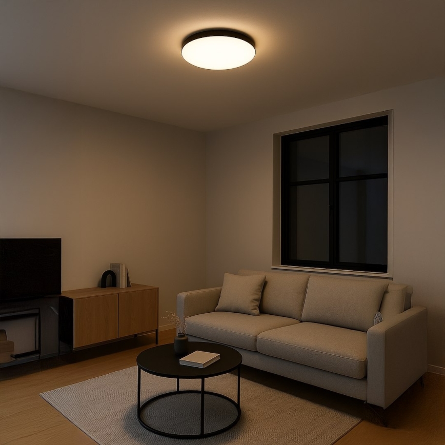 LED plafondlamp MAYA LED/36W/230V Ø 50 cm zwart