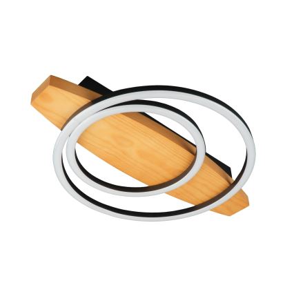 LED-plafondlamp MELISA, 28 W, 230 V, 30 x 40 cm, grenen