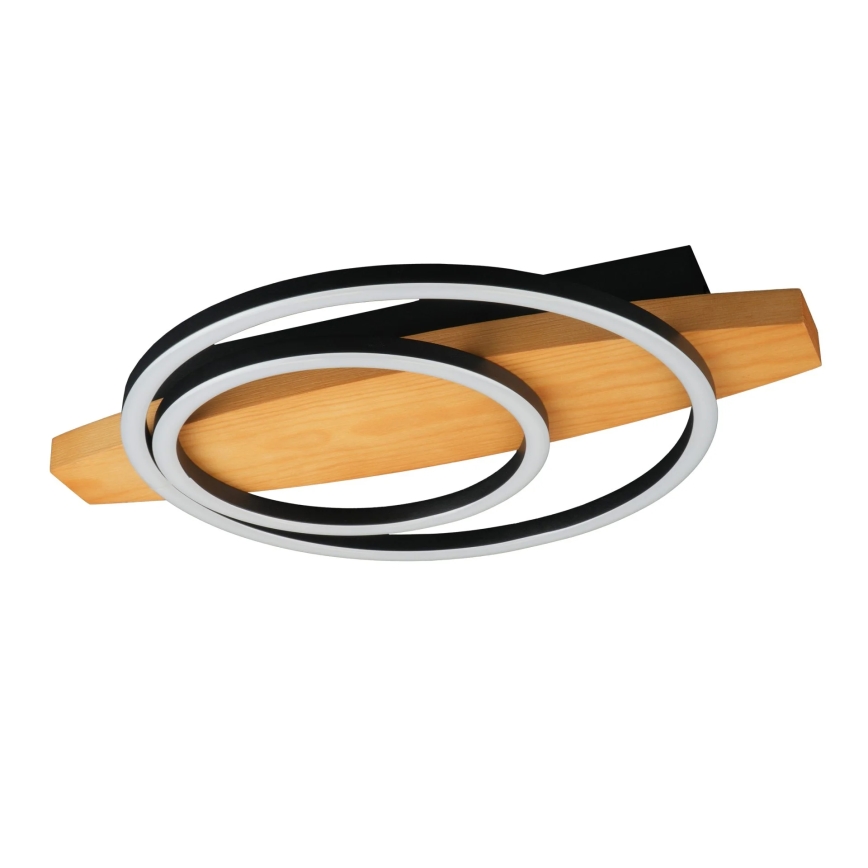 LED-plafondlamp MELISA, 28 W, 230 V, 30 x 40 cm, grenen