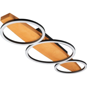LED-plafondlamp MELISA LED/28W/230V 26,5x70 cm grenen