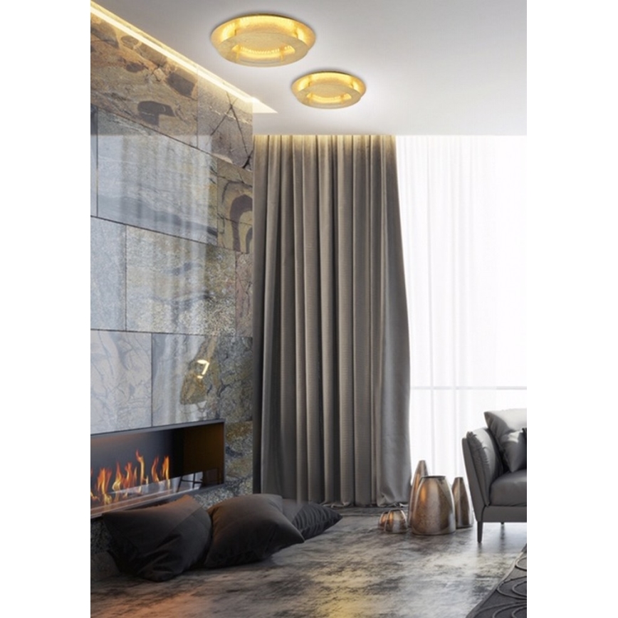 LED Plafondlamp MERPLE LED/18W/230V goud
