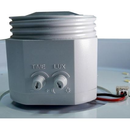 LED plafondlamp met bewegings- en schemersensor LED/12W/230V Ø 29 cm wit